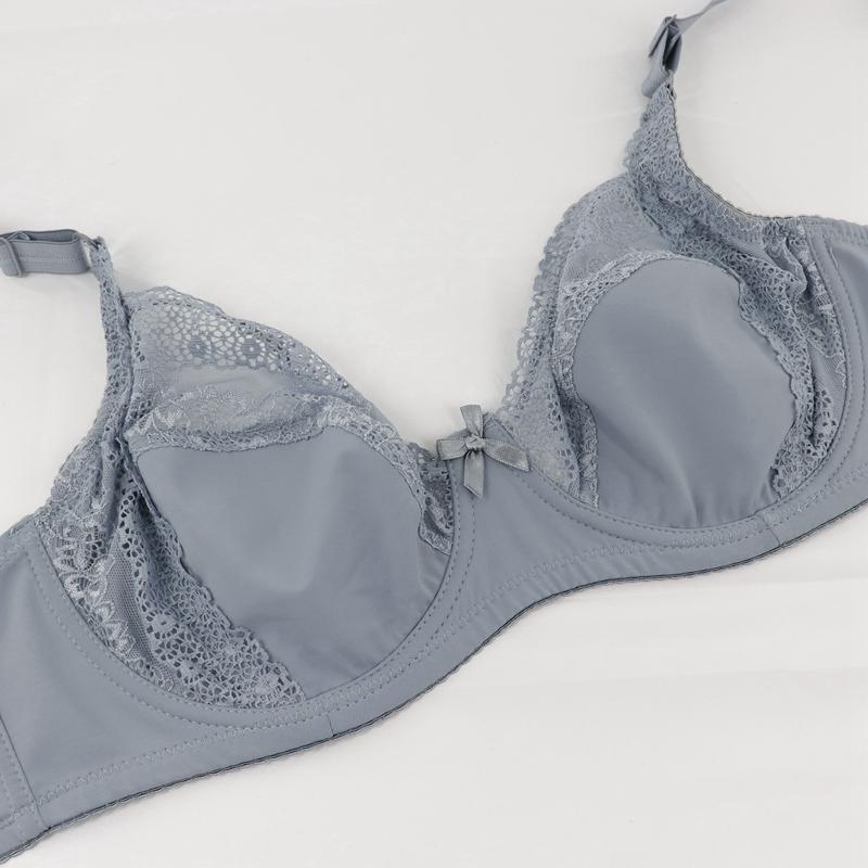 Women Daily Plus Size Brassiere Sexy Lace Ultra Thin Full Cup Bra Comfortable with Wire Bras E Cup 6017