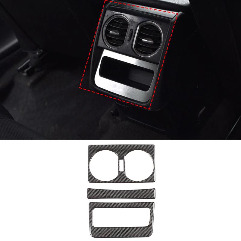 Carbon Fiber Set Gear Shift Door Trim Car Interior Accessories Decorative Stickers for Alfa Romeo 159 Brera/Spider 2004-2011 LHD