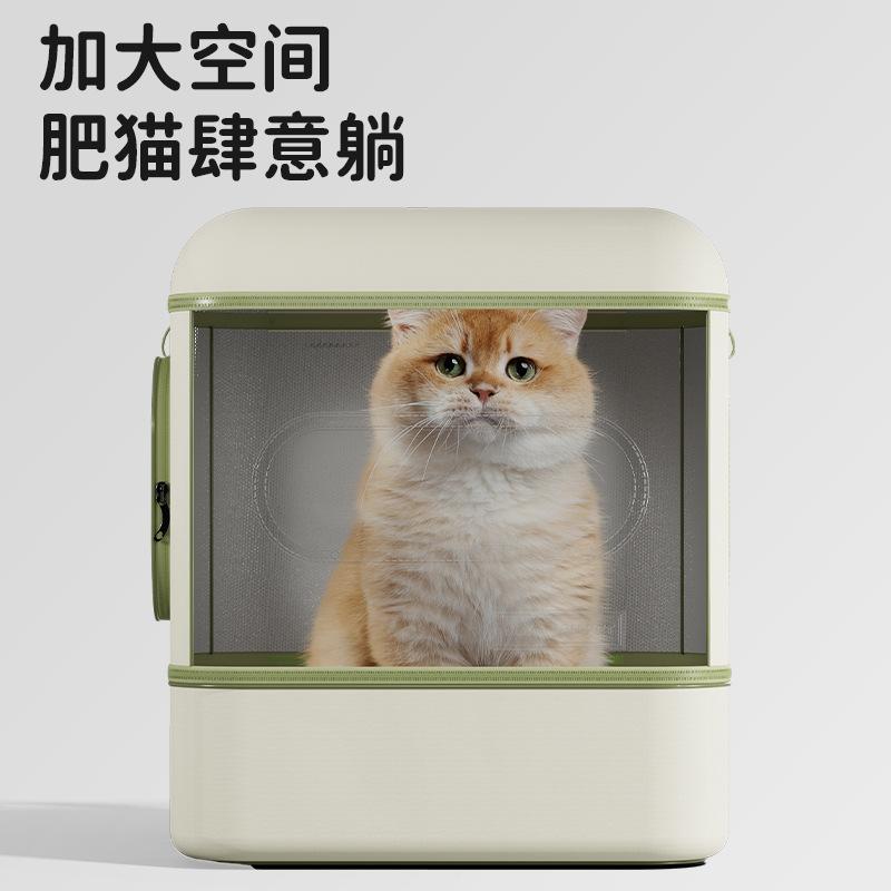 Cat bag Go out Portable cat backpack Comes with cat litter box Foldable pet trolley case Backpack