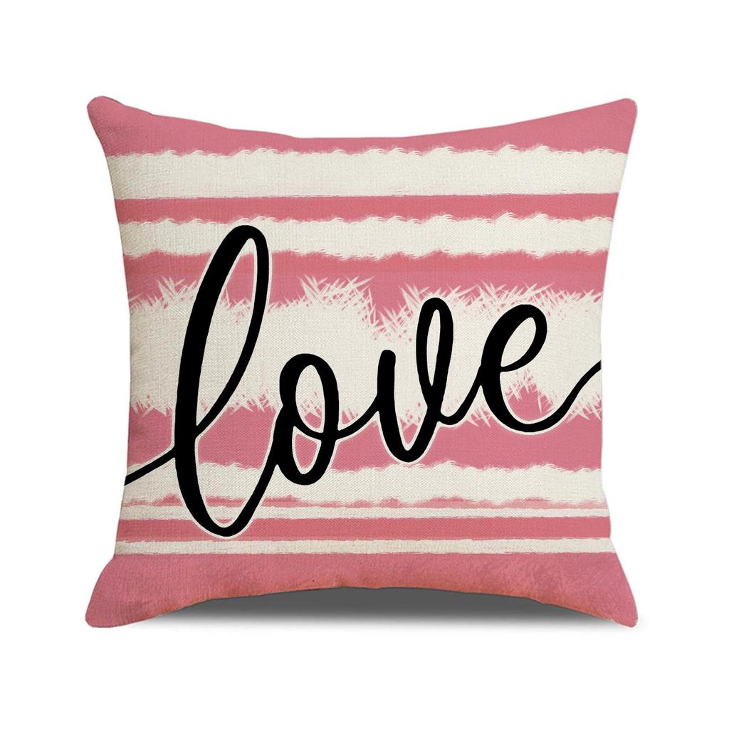1pcs 45cm Romantic Valentine’s Day Pillow Covers Love Heart Print Throw Cushion Case for Sofa Couch Home Decor