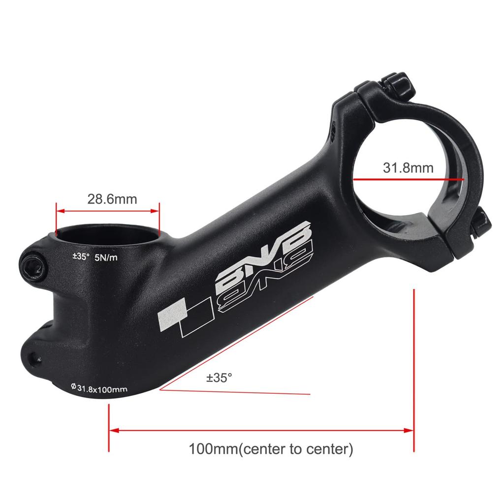 PLATTBK Bicycle Stem 31.8mm 35 Degree Aluminum Alloy Suitable for