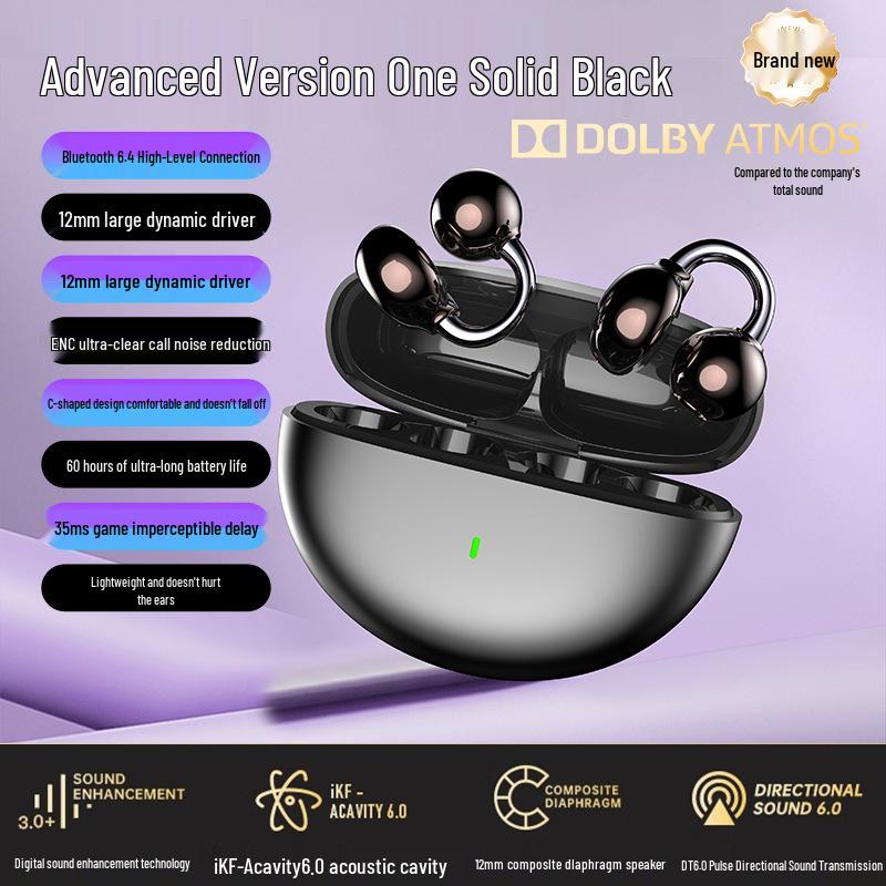 Wireless Open-Ear Bluetooth Sports Headphones with Ear Clips