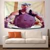 The Rock Pfannkuchen Meme Wandteppich Lustiger Popkultur Druck Polyester Wandbehang für Wohnzimmer Virales Meme und Comedy Heimdeko