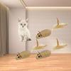 4 Stück Sisal-Kunstmaus Katzenspielzeug Bissfestigkeit Gefülltes Spielzeug Interaktives Katzenspielzeug Simulationsmäuse Kätzchen Selbstspielendes Plüschspielzeug