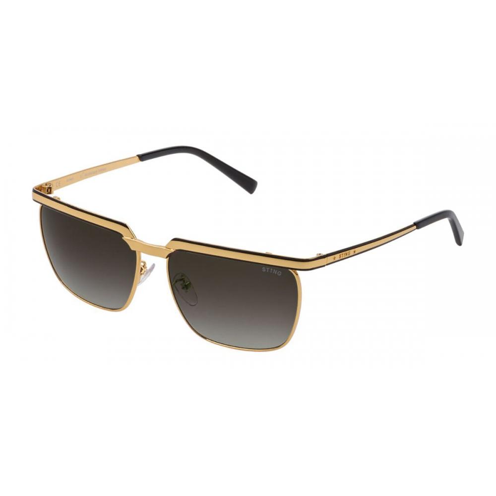 Sting Sst358 0201 Unisex Sunglasses Gold/Shiny Black/58-15-145