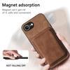 For Magsafe Leather Case for Iphone 16E 16e SE4 Magnetic Wallet Card Pocket Cover for Iphone 16E 16 Pro Max 14 15 Plus 13 12 11