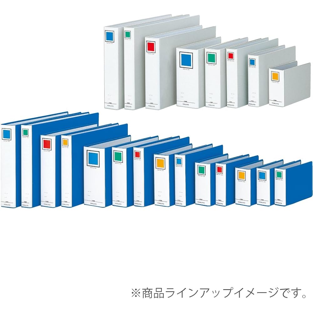 Kokuyo File Pipe File, A3 Horizontal, 2 Holes, Holes, 500 Sheets, Silver File - E653C