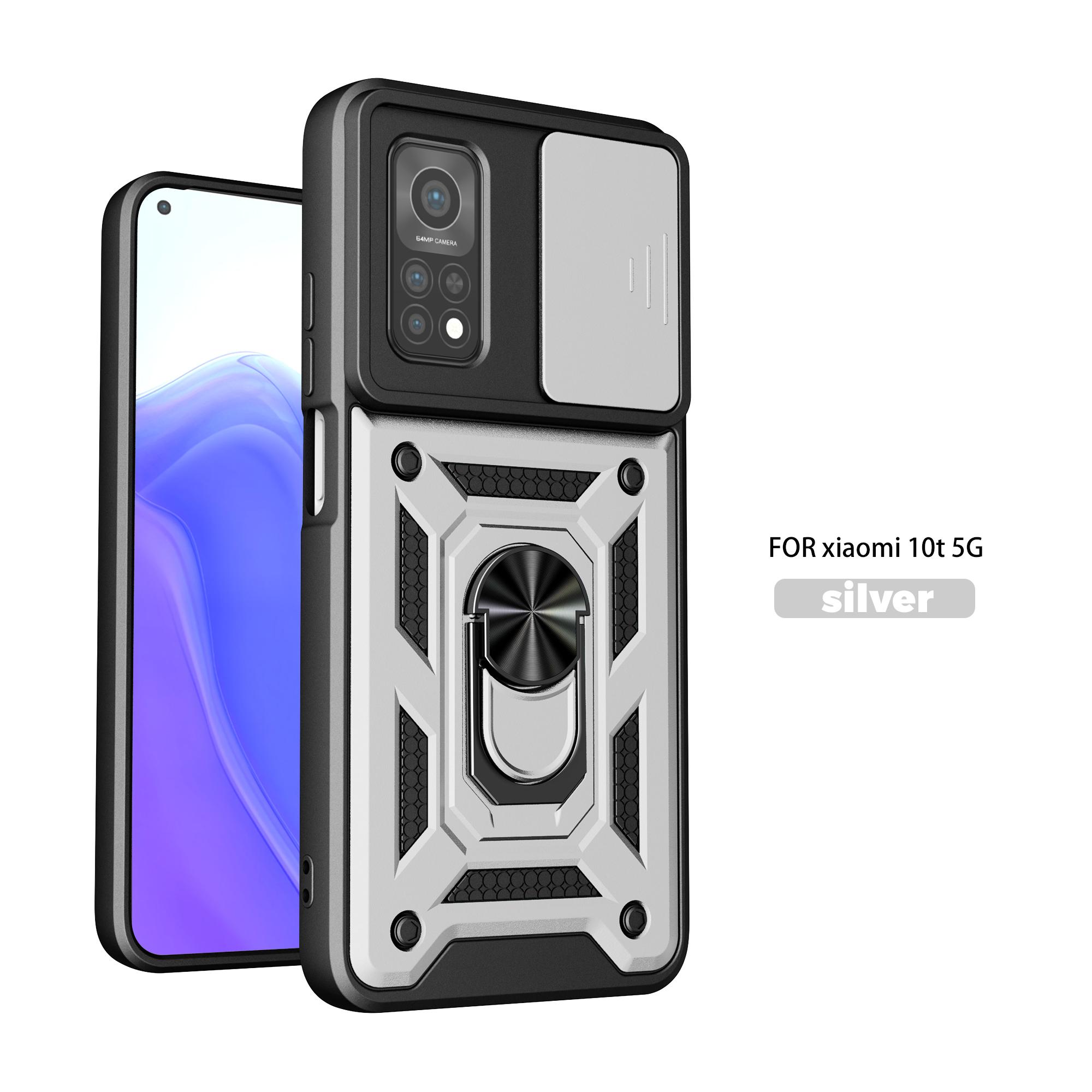 

For Xiaomi Mi 10T 5G Case Xiaomi 10T Pro Cover mi 10T Pro Magnetic Ring Holder Armor Phone Case Slide Camera Protect Back Cover Xiaomi Mi 10T Pro 5G