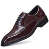 Fashion Designer New Men's Pointed Mixed Patchwork Casual Oxford Shoes Male Wedding Dress Homecoming Formal Wedding Footwear