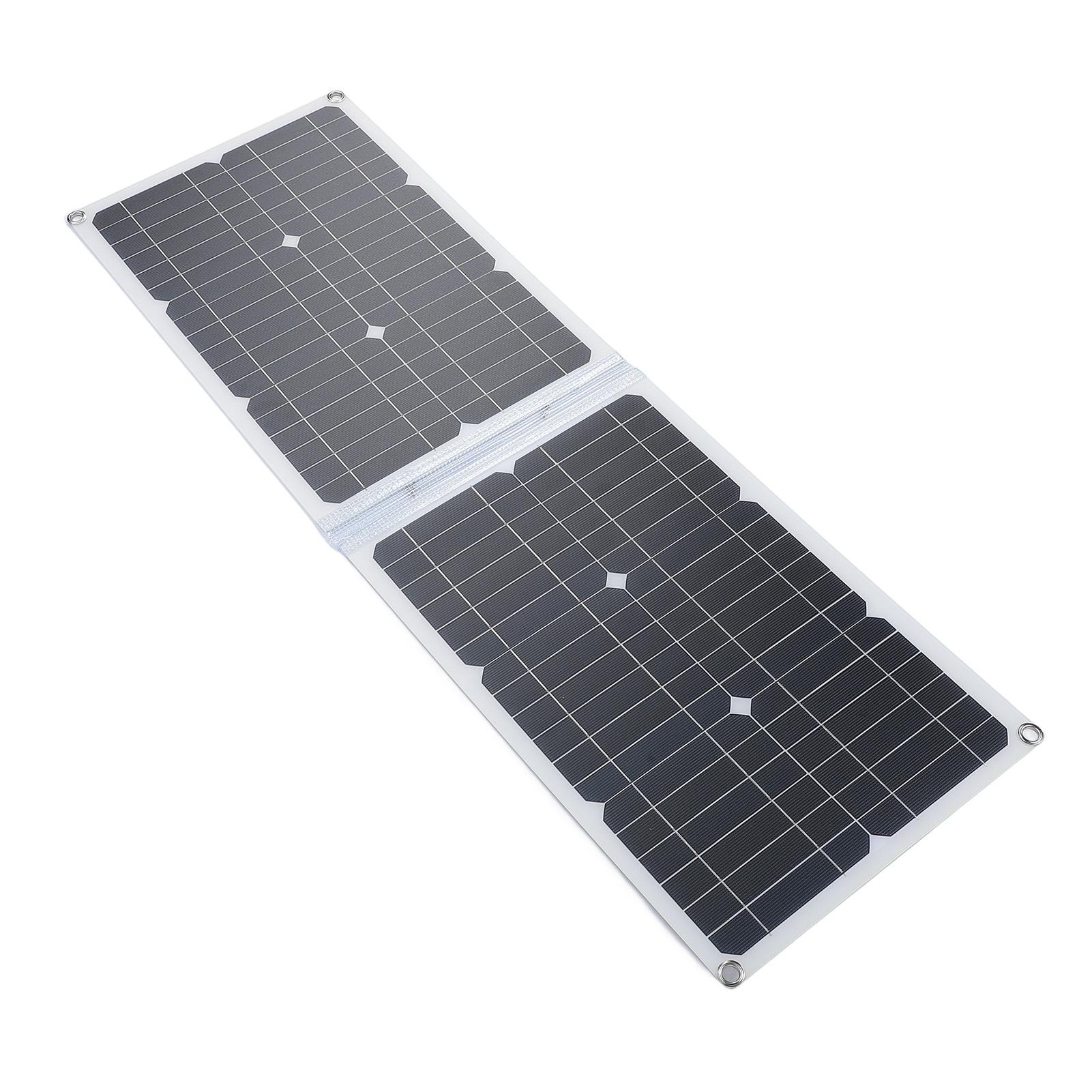 

Foldable Solar Panel 40W 2xUSB 1xType C 1xDC Monocrystalline Silicon Solar Panel Charger for Camping Hiking Travel