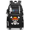 ONE PIECE Luffy School Bag Animation Peripheral Large Capacity Lightweight Backpack Junior High School Backpack Travel Bag