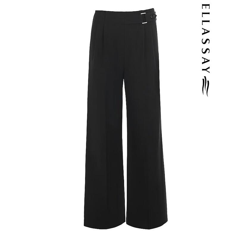 ELLASSAY Women's Winter High-Waist Straight-Leg Casual Trousers