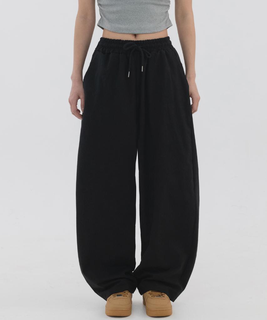 PIANER [2 Pack] Linen-Like Side Pleated Balloon Pants (3 Colors) (Type A)
