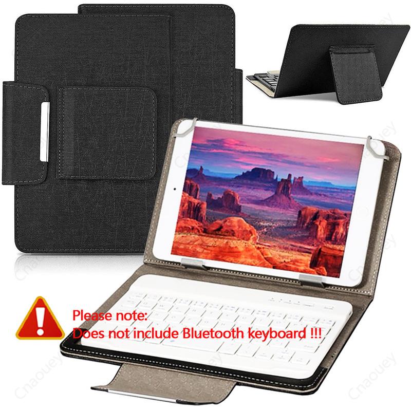 Universal Folio Case for 7-10.1in Tablet PU Leather Stand Protective Cover Hard PC Back for iPad, Samsung, Huawei, Lenovo, Android