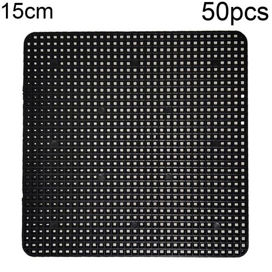 50Pcs/100Pcs Hollow Square Flower Pot Mat Bonsai Breathable Mesh Pad Cushion