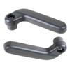 1 Pair 11x4x4cm Black ABS Plastic Top Roof Lock Handle For Honda De-Sol 93-97