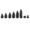 Walfront 250PCS Nylon M3 Hex Male Standoff Spacer Screw Nut Assortment Kit (M3 Male Standoff A) Black