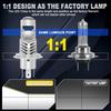 2 st H7 H4 Bi LED Mini Projektorlins LED Bilstrålkastarlampor CANBUS HB2 9003 Hög Låg Ljus 80000Lm Dimljuslampa 12V Auto Motorcykel Mini Lins
