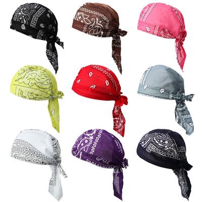 Sport în aer liber Batic din bumbac elastic cu uscare rapidă Bandana Căciulă de pirat Căciulă pentru căderea părului Turban musulman