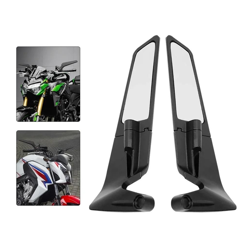 Motorcycle Side View Mirror For Kawasaki Z1000 Z900 Z800 Adjustable Rearview Mirror; Aerodynamic Rearview Mirror