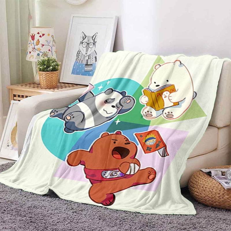Cute Bear Blanket Suitable All Seasons Soft Comfortable Sofa Office Home Blanket Holiday Birthday Gift Blanket Soft And Comfortable