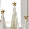 Twinkle Light Christmas Tree Illuminated Starry Night Resin Christmas Tree Ornament for Holiday Bedroom Dorm Tabletop Decor