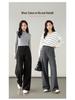 Women's Autumn 2025 High-Waisted Lyocell Wool Pants - Narrow to Wide-Leg, Drapey, Floor-Length Trousers.