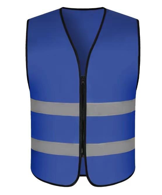Custom Reflective Safety Vest with Logo for Nighttime Construction and Sanitation Workers