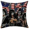 Kissenbezug 45x45 für Bett Sofa Kissen KISS Rock & Roll All Nite Party Heimdeko Kissen Kuschelige Bezüge Dekorative Band Dakimakura