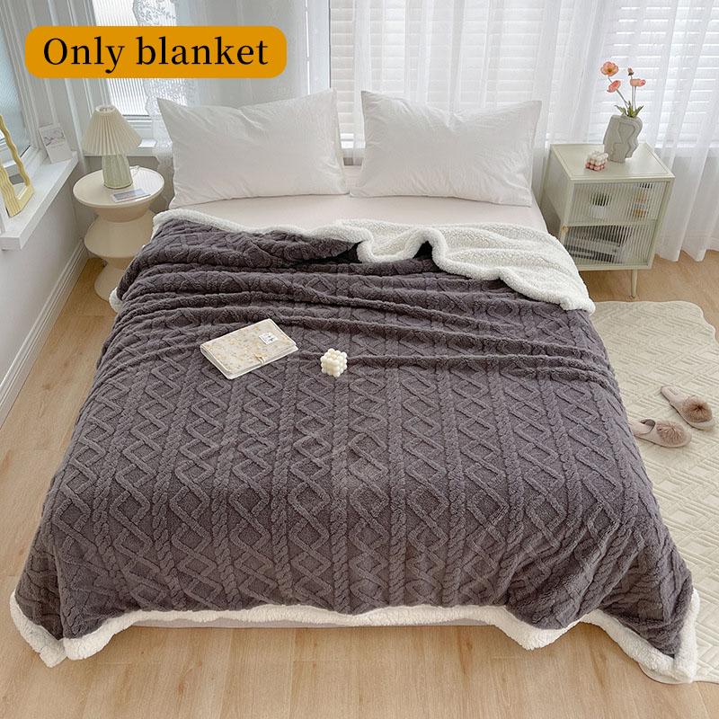 

Sherpa Weighted Blanket Soft Warm And Thickened Calm Blanket For Sofa Car Blanket Office Lunch Shawl Air Condition Blanket Gift 70 and100 cm