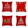 Poszewki na poduszki z motywem świątecznym Akcesoria samochodowe Biuro Święty Mikołaj Salon Sofa Dom Poszewki na poduszki