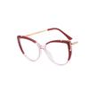 Cat Eye Glasses Metal Frame Blue Light Blocking TR90 Brand Designer Eyewear New Trend Gradient Color Frame Reading Eyegalsses