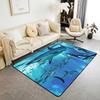Erosebridal Outer Space Carpet 5x7 Universe Stars Moon Print Area Rug Planet Space Theme Indoor Floor Mat Cosmos Blue Decorative Rug for Boy