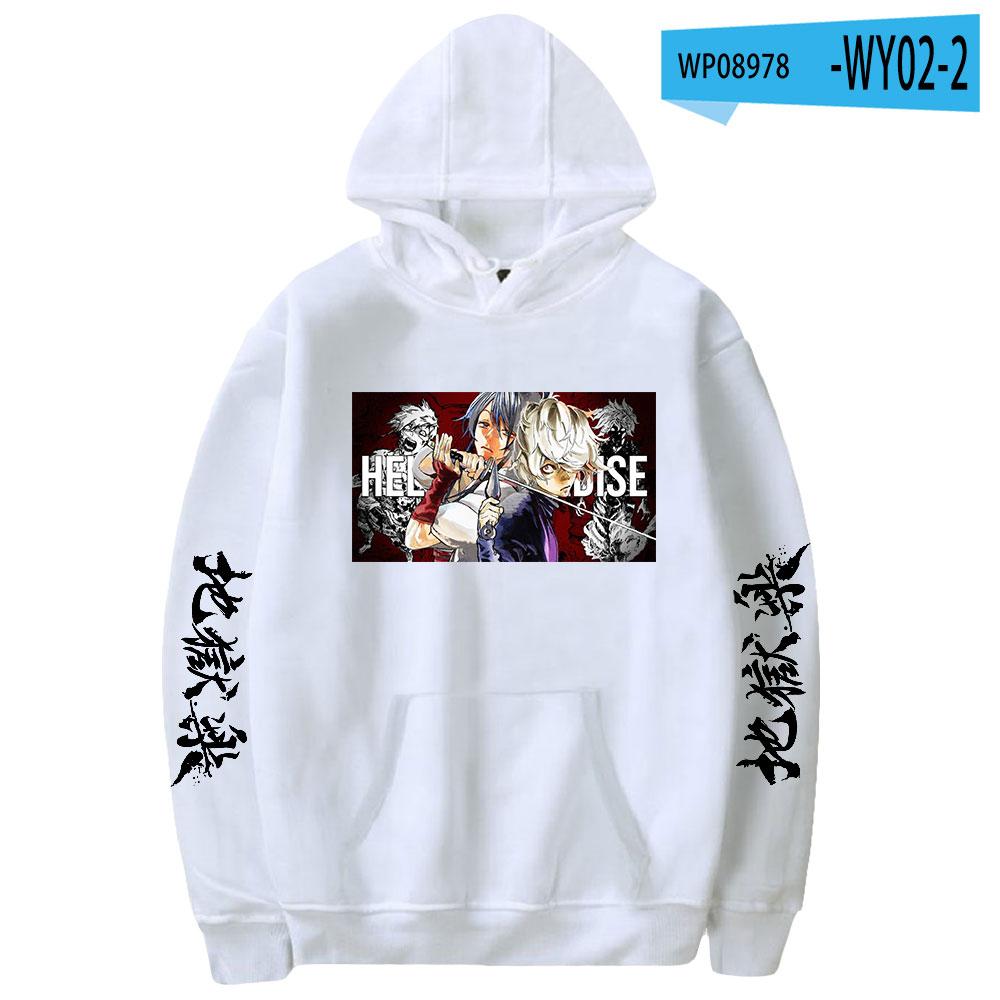 2023 Jigoku Raku Gabimaru Anime Hoodie Long Sleeve Woman Man Sweatshirts Harajuku Streetwear Jigokuraku Manga Clothes Hoodies