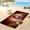 Asciugamano da Spiaggia Stampa San Francisco 49ers Morbido Portatile Asciugatura Rapida?Asciugamano Asciutto Per Piscina Vacanza Estiva Sport all'Aperto