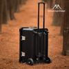 Mountain Outdoor Aluminum Storage Box with Wheels and Pull Rod for Camping Gear and Car Trunk