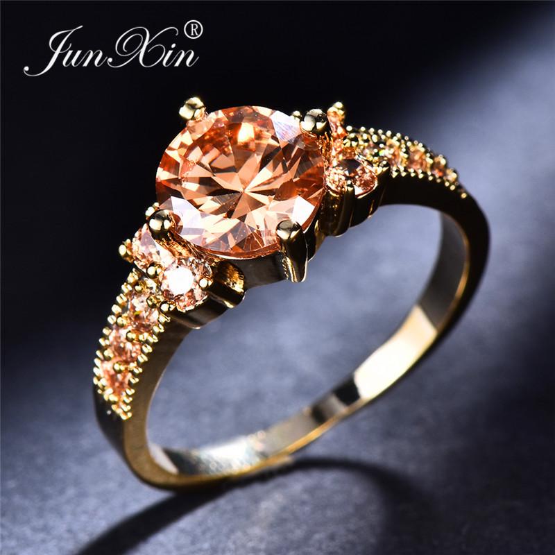 10 Farben Wunderschöner Männlicher Weiblicher Schwarzer Runder Ring Kristall Zirkon Gelbgold Farbe Eheringe Für Männer Und Frauen