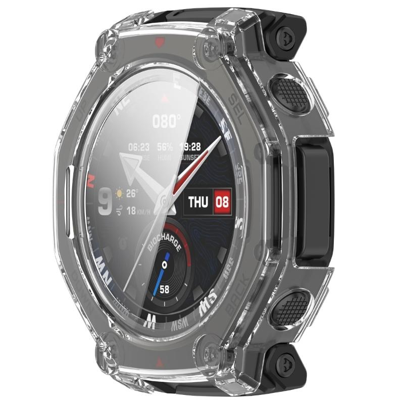 Antiscratch PC Hard Cover Screen Protector With Build In Tempered Glass For Fitness Trackers Wearable Device Lightweight