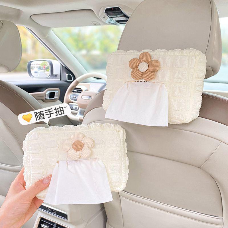 Auto-Taschentuchbox für Armlehne, Sonnenblende, Sitzaufhängung. Süßes Design fürs Auto.