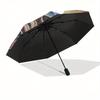 Sun & Moon Harmony: Vibrant Circular Art PrintUmbrella, Portable 3-Fold Umbrella for Men & Women,Christmas Gift ES80