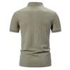 Men's Casual Short Sleeve Polo Shirt Solid Color T Shirt Vacation Holiday Beach Fashion