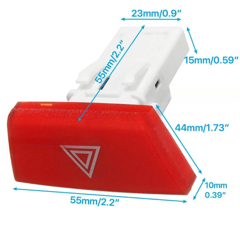 Warning Hazard Light Emergency Button Switch 6490.NG for Citroen C1 Peugeot 107 Toyota Aygo Warning Emergency Lamp Switch