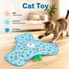 Cat Enrichment Toy, Usb Rechargeable Automatic Hide And Seek Motion-Activated Cat Toy With Moving Feather Interactive Cat Toy