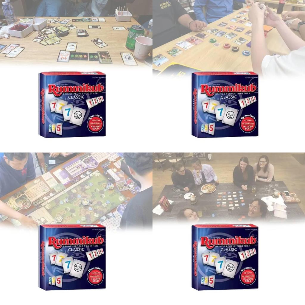 High Quality Blue Israeli Mahjong English Board Games With Vibrant Plastic Design