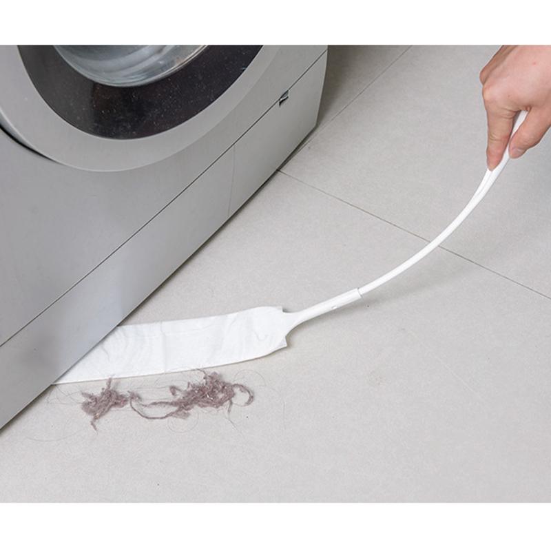 Dust Cleaning Brush With 20Pcs Non-Woven Cleaning Cloth Detachable Long Handle Dust Gap Brush For Home Corner Cleaning Tool