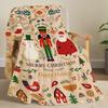 Christmas Creative Throw Blanket Flannel Print Blanket Super Soft Cozy Sofa Nap Blanket Home Blanket Perfect Home Gift for Her