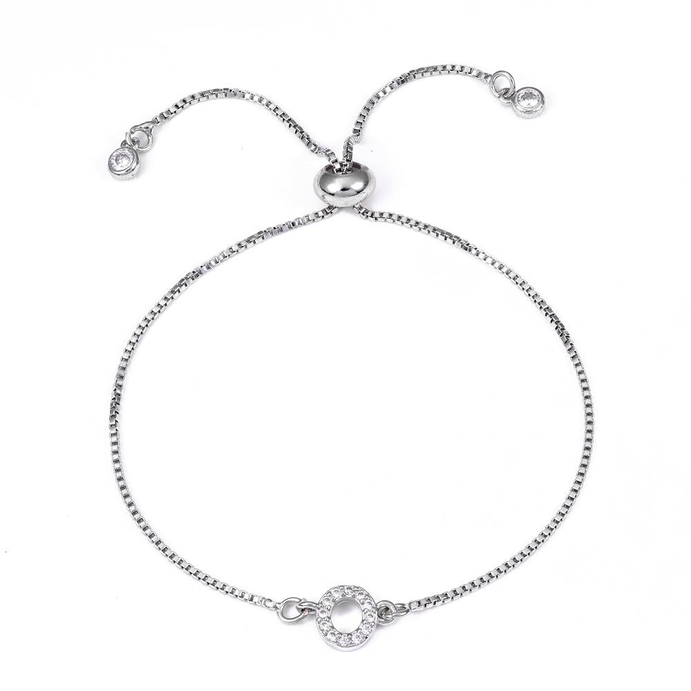 18K Gold Letter Knot Bracelet: Japanese-Korean Fashion for Women