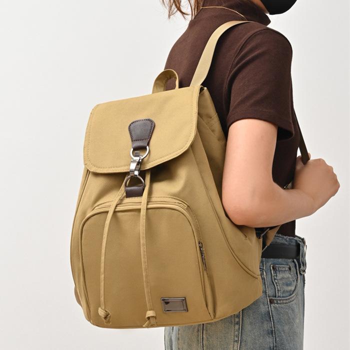 Tide Outdoor Oxford Cloth Backpack Female Student School Bag Fashion Casual Backpack Anti-Splashing Women'S Bag