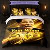 Set Biancheria da Letto Personalizzato con Nome Jude Bellingham 1 Copripiumino + 2 Federe Logo Calcio Regalo Personalizzato per Occasione Speciale Decorazione Camera da Letto