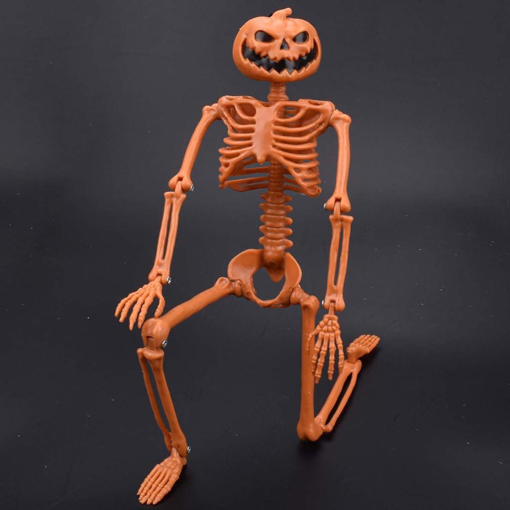Halloween Poseable Human  Skeleton Full Life Size Props Party Decor